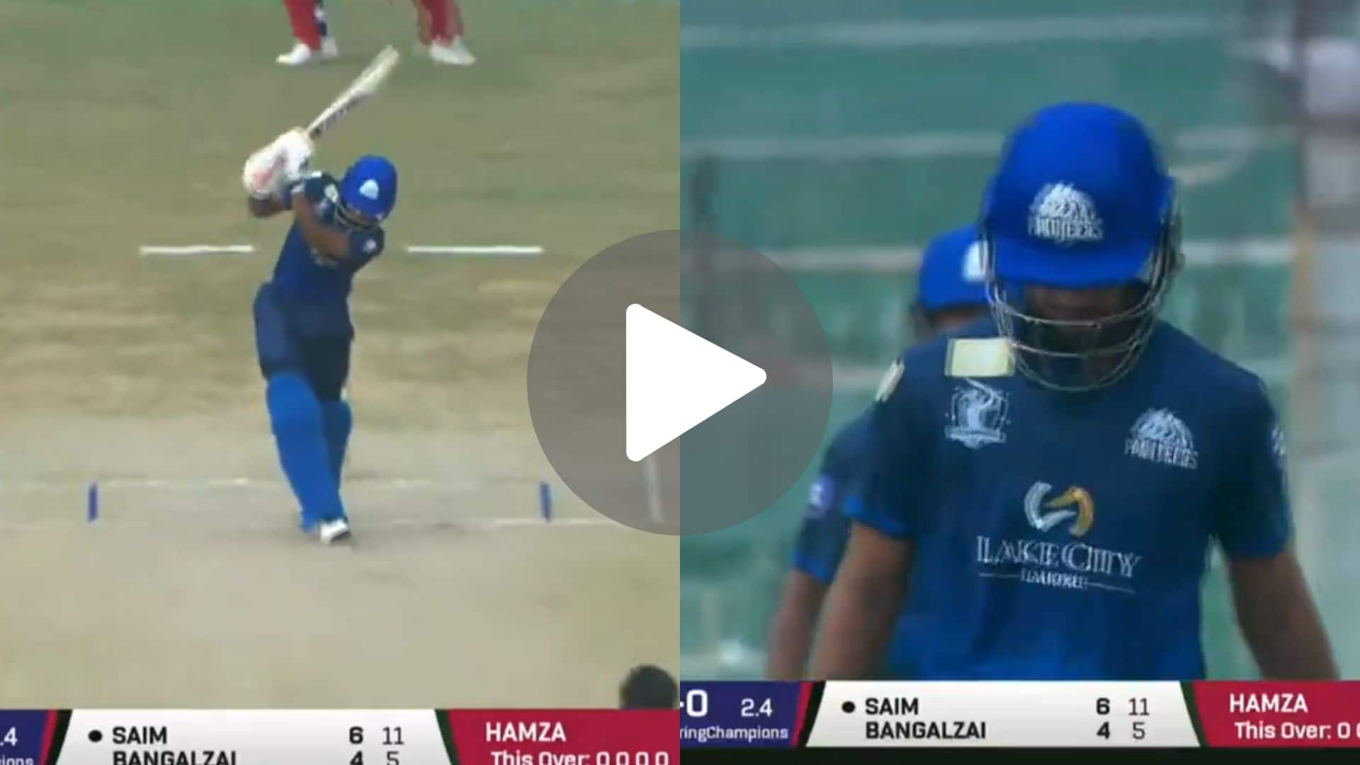 [Watch] Saim Ayub's No-Look Shot Leads To His Embarrassing Dismissal In Champions Cup